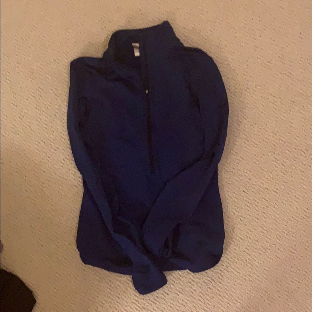 dark blue nike athletic zip up